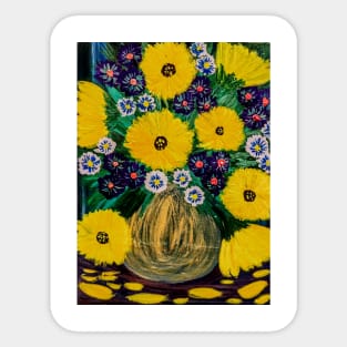 Sunflowers in bloom Sticker